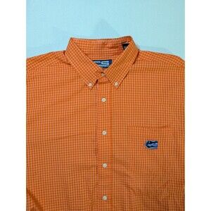 Florida Gators Mens XL Crable Sportswear Orange Long Sleeve Button Up Shirt NCAA